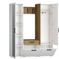 Прихожая Прайм-1 (Дуб Крафт Золотой/Бетонный камень) в Кунгуре - kungur.mebel24.online | фото 2