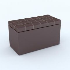 Пуф КВАДРО тип 2 Коричневый в Кунгуре - kungur.mebel24.online | фото 2