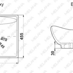 Раковина MELANA MLN-7211 в Кунгуре - kungur.mebel24.online | фото 2