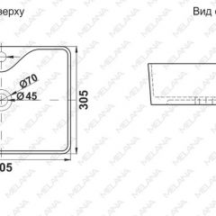 Раковина MELANA MLN-7291X в Кунгуре - kungur.mebel24.online | фото 2