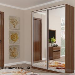 Шкаф №2 1.4-2 Оптима 2300х1404х572 (фасад 2 зеркала) в Кунгуре - kungur.mebel24.online | фото