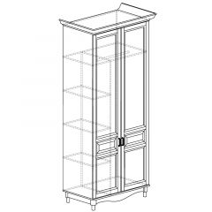 Шкаф 2-х дверный №401 Прованс в Кунгуре - kungur.mebel24.online | фото 2