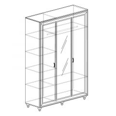 Шкаф 3-дверный с зеркалом №361 Афины в Кунгуре - kungur.mebel24.online | фото 2