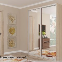 Шкаф №5 1.5-2 Оптима 2300х1504х452 (фасад 2 зеркала) в Кунгуре - kungur.mebel24.online | фото 5