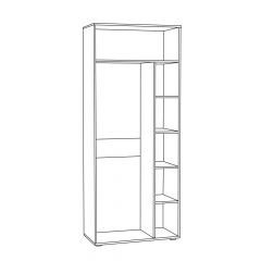 Шкаф для одежды 1751 Бьянка в Кунгуре - kungur.mebel24.online | фото 2
