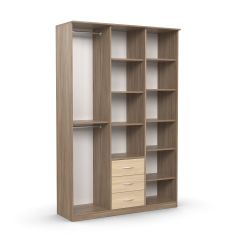 Шкаф комбинированный Дуэт Люкс без зеркала в Кунгуре - kungur.mebel24.online | фото 2