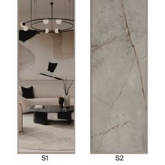 Шкаф-купе 1300 серии SILVER S1+S1+B2+PL2 (2 ящика+1 штанга+1 полка) профиль «Серебро» в Кунгуре - kungur.mebel24.online | фото 7