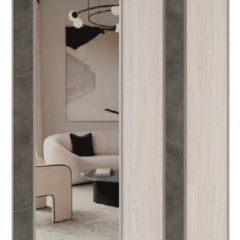 Шкаф-купе 1300 серии SILVER S1+S1+B2+PL2 (2 ящика+1 штанга+1 полка) профиль «Серебро» в Кунгуре - kungur.mebel24.online | фото 8