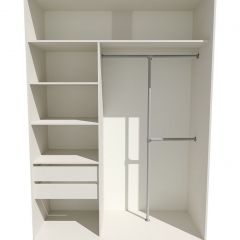 Шкаф-купе 1400 серии SOFT D8+D2+B2+PL4 (2 ящика+F обр.штанга) профиль «Капучино» в Кунгуре - kungur.mebel24.online | фото 2