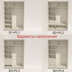 Шкаф-купе 1400 серии SOFT D8+D2+B2+PL4 (2 ящика+F обр.штанга) профиль «Капучино» в Кунгуре - kungur.mebel24.online | фото 5