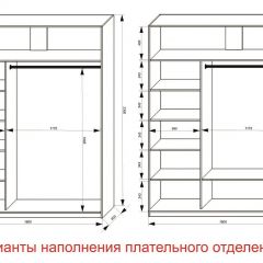 Шкаф-купе 1800 серии SOFT D1+D3+B2+PL1 (2 ящика+1штанга) профиль «Графит» в Кунгуре - kungur.mebel24.online | фото 6