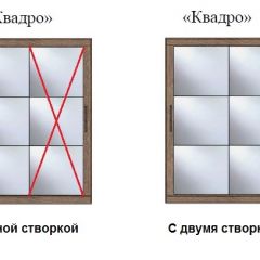 Шкаф-купе №19 Серия 3 Квадро (1700) Ясень Анкор светлый в Кунгуре - kungur.mebel24.online | фото 3