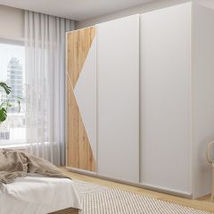 Шкаф-купе 2400 серии SOFT D7+D3+D3+B22+PL4 (по 2 ящика лев/прав+2штанги) профиль «Капучино» в Кунгуре - kungur.mebel24.online | фото 5