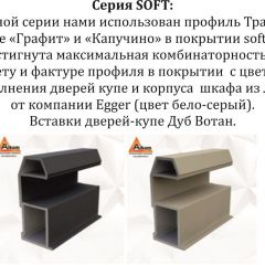 Шкаф-купе 2400 серии SOFT D7+D3+D3+B22+PL4 (по 2 ящика лев/прав+2штанги) профиль «Капучино» в Кунгуре - kungur.mebel24.online | фото 13