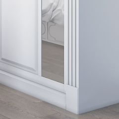 Шкаф-купе 2450 серии NEW CLASSIC K6Z+K1+K6+B22+PL2 (по 2 ящика лев/прав+1 штанга+1 полка) профиль «Капучино» в Кунгуре - kungur.mebel24.online | фото 5
