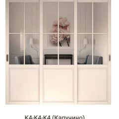 Шкаф-купе 2450 серии NEW CLASSIC K6Z+K1+K6+B22+PL2 (по 2 ящика лев/прав+1 штанга+1 полка) профиль «Капучино» в Кунгуре - kungur.mebel24.online | фото 16