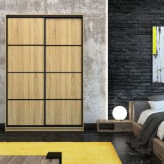 Шкаф-купе Лофт 1600 Шк16-47 (Дуб Сонома) в Кунгуре - kungur.mebel24.online | фото 7