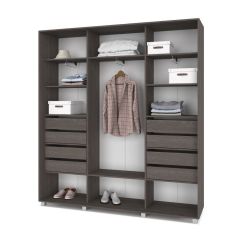 МАРТИН Шкаф-купе с зеркалом Анкор темный (2000*450) М402 в Кунгуре - kungur.mebel24.online | фото 4
