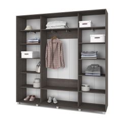МАРТИН Шкаф-купе с зеркалом Анкор темный (2200*450) М422 в Кунгуре - kungur.mebel24.online | фото 2