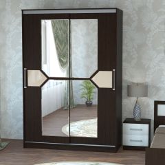 Шкаф-купе ПШ-2.9 1800 Фасад СТРЕЛКА (ВЕНГЕ стрелка беж) в Кунгуре - kungur.mebel24.online | фото