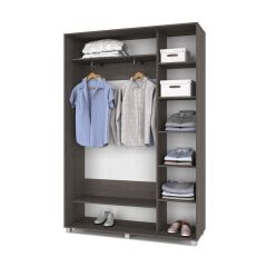 РОЛАНД Шкаф-купе Анкор темный (450*1500) Р451 в Кунгуре - kungur.mebel24.online | фото 2