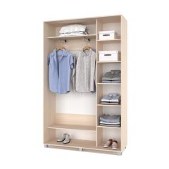 РОЛАНД Шкаф-купе Млечный дуб (450*1400) Р441 в Кунгуре - kungur.mebel24.online | фото 3