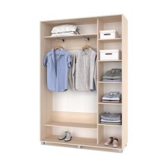 РОЛАНД Шкаф-купе Млечный дуб (450*1500) Р451 в Кунгуре - kungur.mebel24.online | фото 3