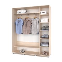 РОЛАНД Шкаф-купе Млечный дуб (450*1800) Р481 в Кунгуре - kungur.mebel24.online | фото 2