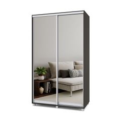 РОЛАНД Шкаф-купе с зеркалами Венге (450*1300) Р433 в Кунгуре - kungur.mebel24.online | фото 2