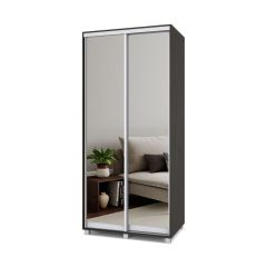РОЛАНД Шкаф-купе с зеркалами Венге (450*1000) Р403 в Кунгуре - kungur.mebel24.online | фото