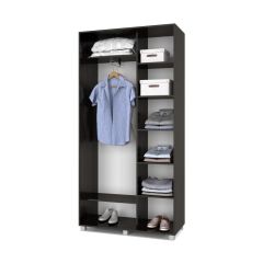РОЛАНД Шкаф-купе с зеркалами Венге (450*1100) Р413 в Кунгуре - kungur.mebel24.online | фото 3