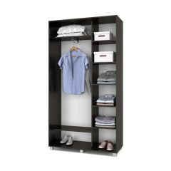 РОЛАНД Шкаф-купе с зеркалами Венге (450*1200) Р423 в Кунгуре - kungur.mebel24.online | фото 3