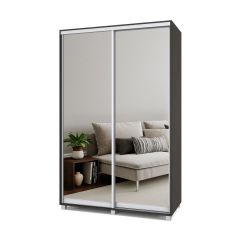 РОЛАНД Шкаф-купе с зеркалами Венге (450*1400) Р443 в Кунгуре - kungur.mebel24.online | фото 2