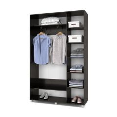 РОЛАНД Шкаф-купе с зеркалами Венге (450*1400) Р443 в Кунгуре - kungur.mebel24.online | фото 3