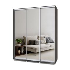 РОЛАНД Шкаф-купе с зеркалами Венге (600*1800) Р683 в Кунгуре - kungur.mebel24.online | фото