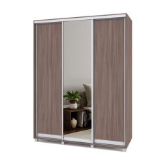 РОЛАНД Шкаф-купе с зеркалом Шимо темный (450*1700) Р472 в Кунгуре - kungur.mebel24.online | фото