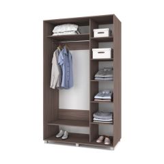 РОЛАНД Шкаф-купе с зеркалом Шимо темный (600*1400) Р642 в Кунгуре - kungur.mebel24.online | фото 2