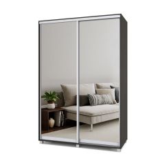 РОЛАНД Шкаф-купе с зеркалами Венге (600*1500) Р653 в Кунгуре - kungur.mebel24.online | фото