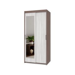 ТОМАС Шкаф-купе с зеркалом Шимо темный/светлый Т22 в Кунгуре - kungur.mebel24.online | фото