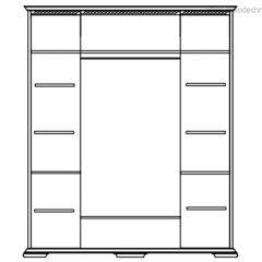 Шкаф Лика (ММ 137-01/04) с зеркалом в Кунгуре - kungur.mebel24.online | фото 2