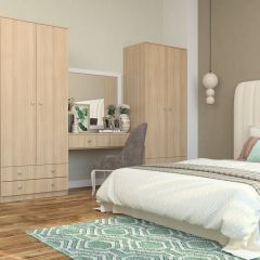 Шкаф Нина (М6) Ясень шимо светлый в Кунгуре - kungur.mebel24.online | фото