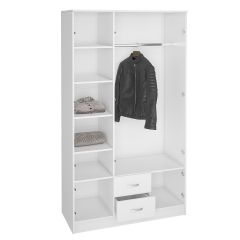 Шкаф Ронда ШК-3 с зеркалом (Белый) в Кунгуре - kungur.mebel24.online | фото 2