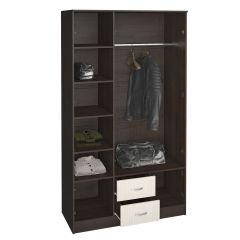 Шкаф Ронда ШК-3 с зеркалом (Венге/Беленый дуб) в Кунгуре - kungur.mebel24.online | фото 2