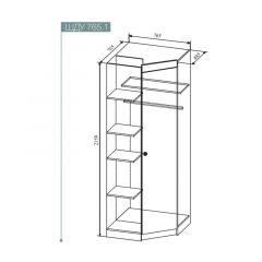 СКАНДИ ШДУ765.1 Шкаф угловой в Кунгуре - kungur.mebel24.online | фото 2