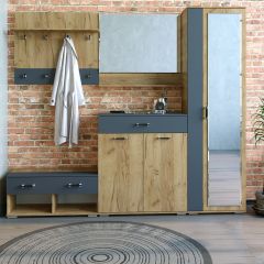 Шкаф ун-й с зеркалом НКМ Бостон Секция 5 в Кунгуре - kungur.mebel24.online | фото 2