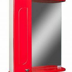 Шкаф-зеркало Радуга Красный 55 левый АЙСБЕРГ (DA1123HZR) в Кунгуре - kungur.mebel24.online | фото 1