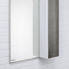 Шкаф-зеркало Uno 60 Дуб серый левый/правый Домино (DU1503HZ) в Кунгуре - kungur.mebel24.online | фото 9
