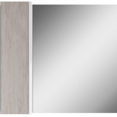Шкаф-зеркало Uno 80 Дуб серый левый/правый Домино (DU1504HZ) в Кунгуре - kungur.mebel24.online | фото 2