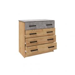 Спальня Асти Комод (Дуб крафт золотой) в Кунгуре - kungur.mebel24.online | фото 2