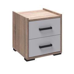 Спальня Соната Тумба прикроватная (дуб сонома/белый) в Кунгуре - kungur.mebel24.online | фото